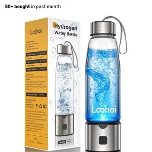 Silver Portable Hydrogen Water Bottle